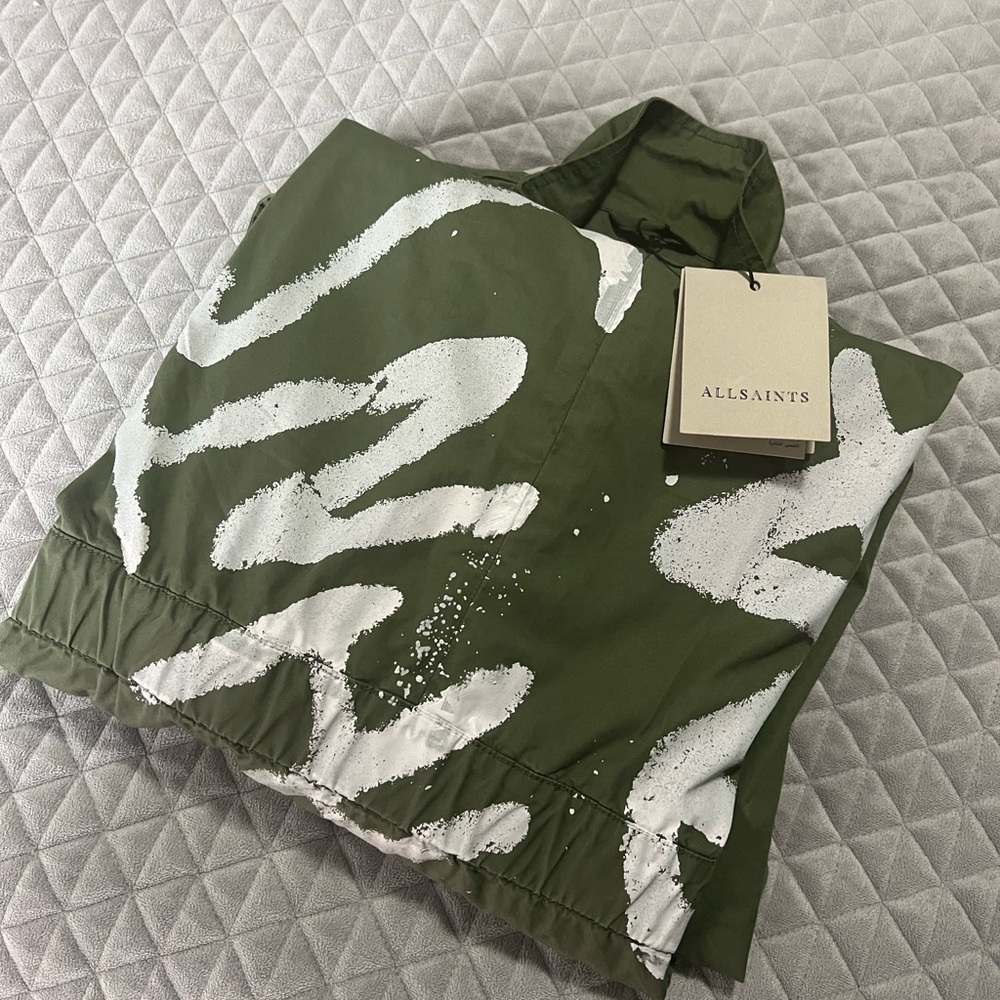 All Saints - Women’s Mills Cotton Grafiti Parka - Picture 8 of 8